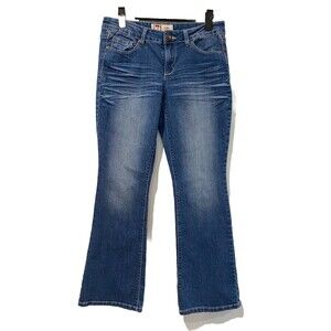 Vintage LEI Ashley Jeans Women 29" Short Low Rise Bootcut Stretch Y2K Western